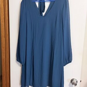 INC International Concepts Teal Long Sleeve Dress